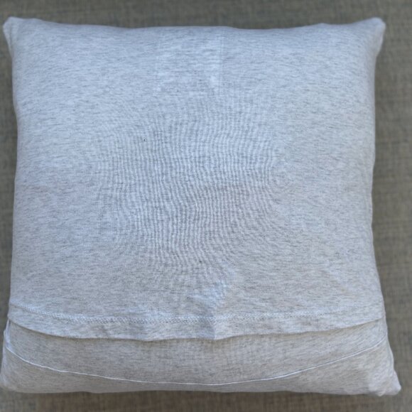 Faith over Fear inspirational handmade reworked tshirt 16x16 throw pillow cover - Picture 5 of 10